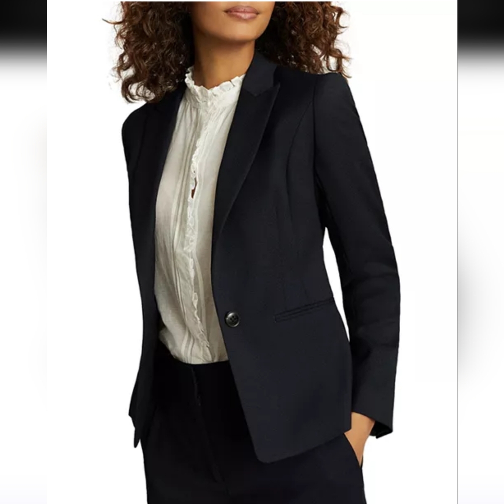 Reiss Midnight Black Suit Jacket